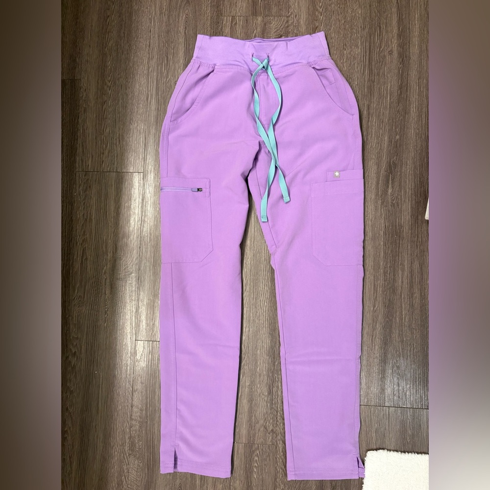 Figs Lavender Yola High Waisted Skinny XXS/P